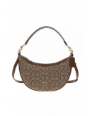 COACH ARIA Women's Khaki Brown Signature Print Shoulder Crossbody Handbag