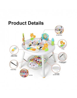 Baby Activity Center Music Pedal Mat Sit Stand Play Table Rotating Play Chair Activity Centre Jumperoo