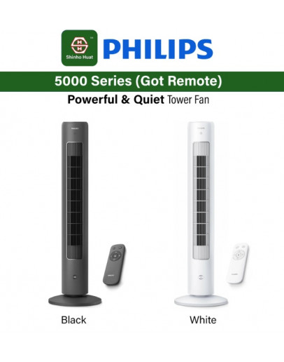 Philips Tower Fan with Remote Control CX5535/11 CX5535 White or Black CX5535
