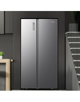 Hisense Side By Side 2 Door Inverter Refrigerator 620L SILVER COLOR