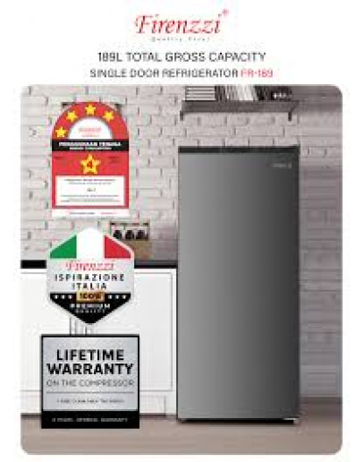 Firenzzi 189L Refrigerator with 4 Stars Energy Rating 