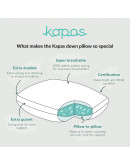 Kapas Living Down feather pillow - Mid Loft - Standard size
