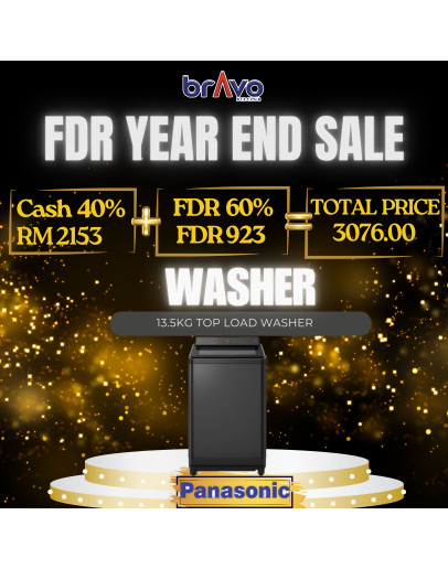 Panasonic 13.5KG Powerful Clean & Convenient Inverter Top Load Washing Machine 