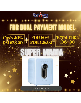 Supermama Lab UV Nova Steriliser | 22L Large Storage | Bottle Sterilizer & Dry