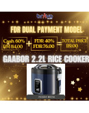 Gaabor Rice Cooker 2.2L