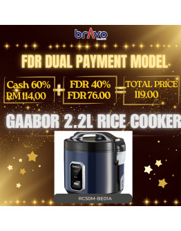 Gaabor Rice Cooker 2.2L