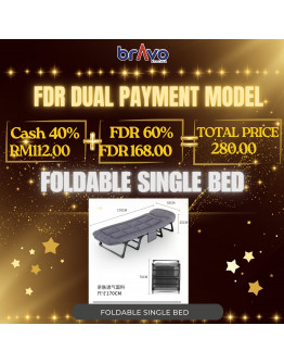 FOLDABLE SINGLE BED 