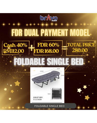 FOLDABLE SINGLE BED 